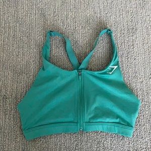 GYMSHARK Zip-up Training Sports Bra